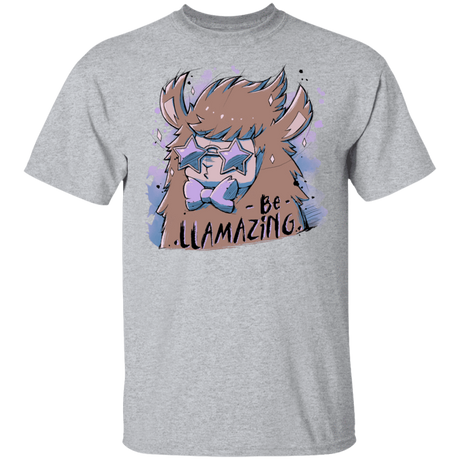 T-Shirts Sport Grey / YXS Be Llamazing Youth T-Shirt