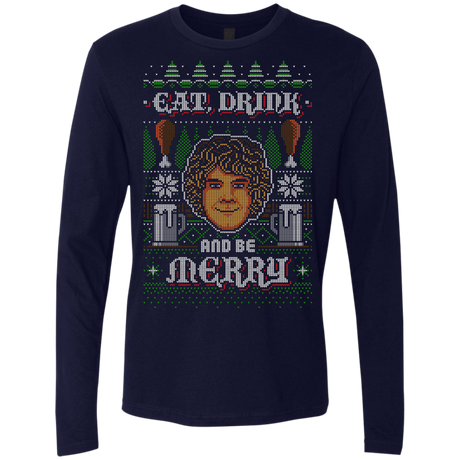 T-Shirts Midnight Navy / Small Be Merry Men's Premium Long Sleeve
