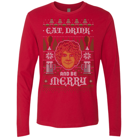 T-Shirts Red / Small Be Merry Men's Premium Long Sleeve