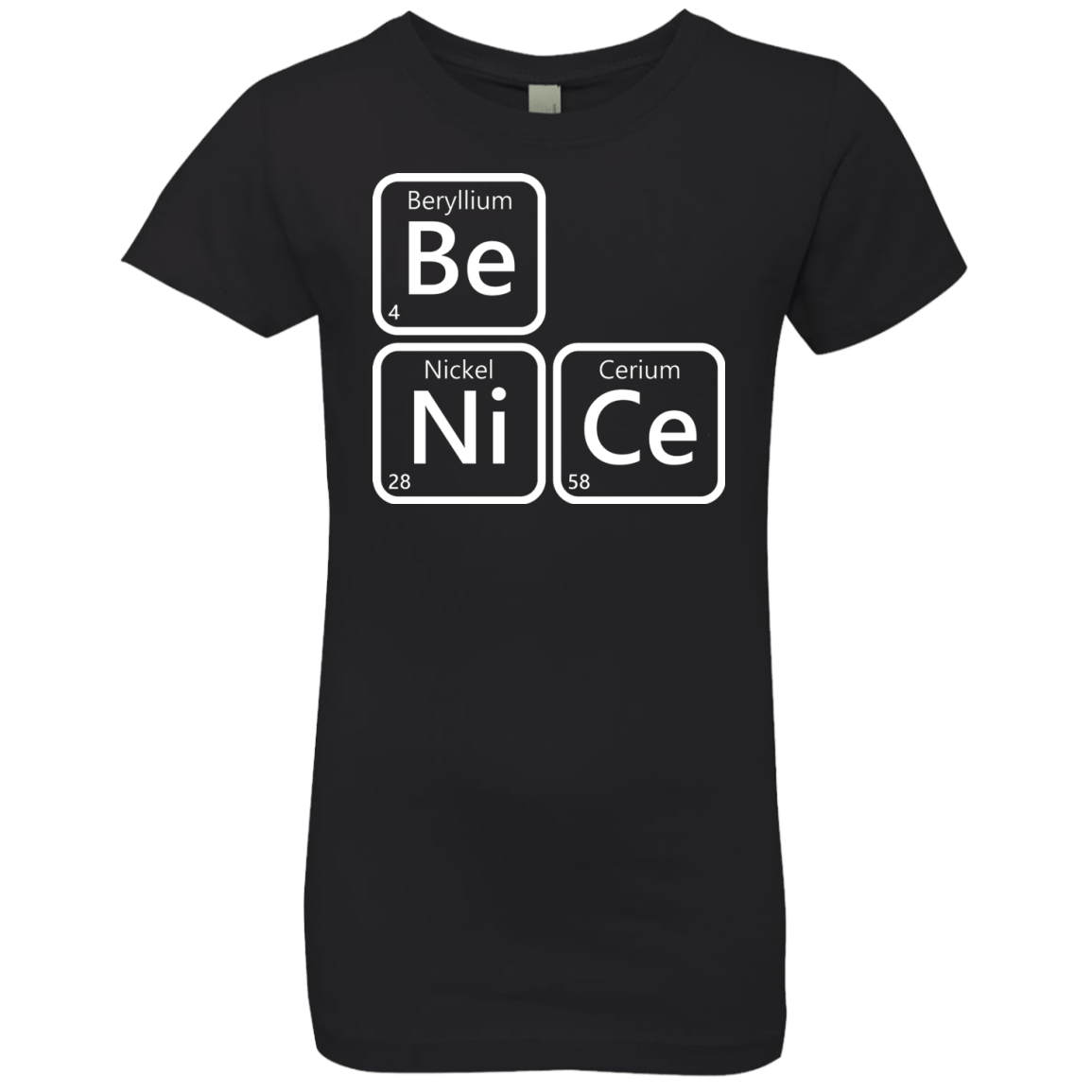 T-Shirts Black / YXS Be Nice Girls Premium T-Shirt