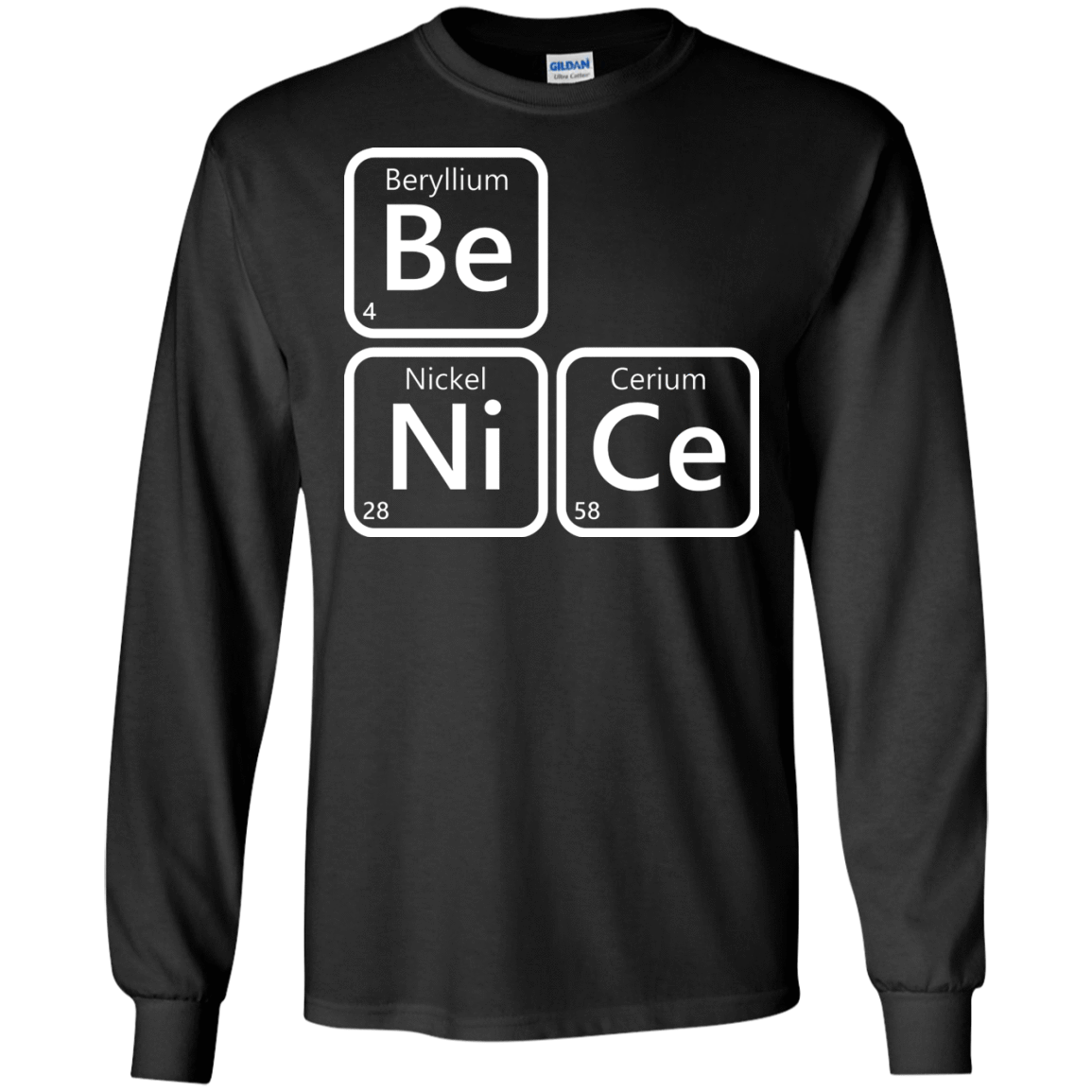 T-Shirts Black / S Be Nice Men's Long Sleeve T-Shirt