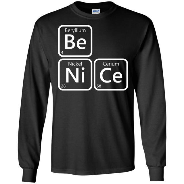 T-Shirts Black / S Be Nice Men's Long Sleeve T-Shirt