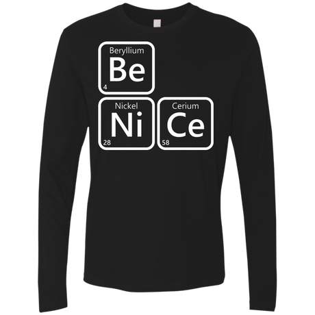T-Shirts Black / S Be Nice Men's Premium Long Sleeve