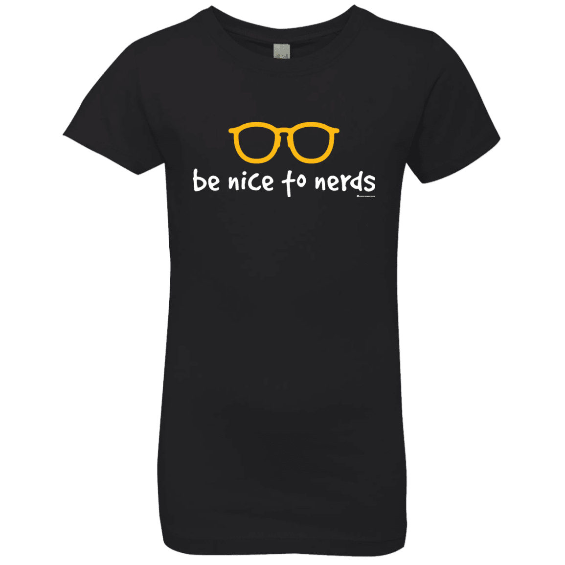 T-Shirts Black / YXS Be Nice To Nerds Girls Premium T-Shirt