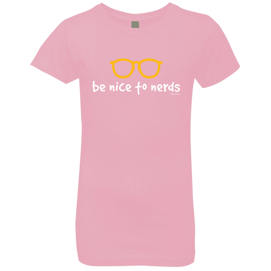T-Shirts Light Pink / YXS Be Nice To Nerds Girls Premium T-Shirt
