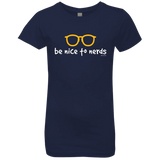 T-Shirts Midnight Navy / YXS Be Nice To Nerds Girls Premium T-Shirt