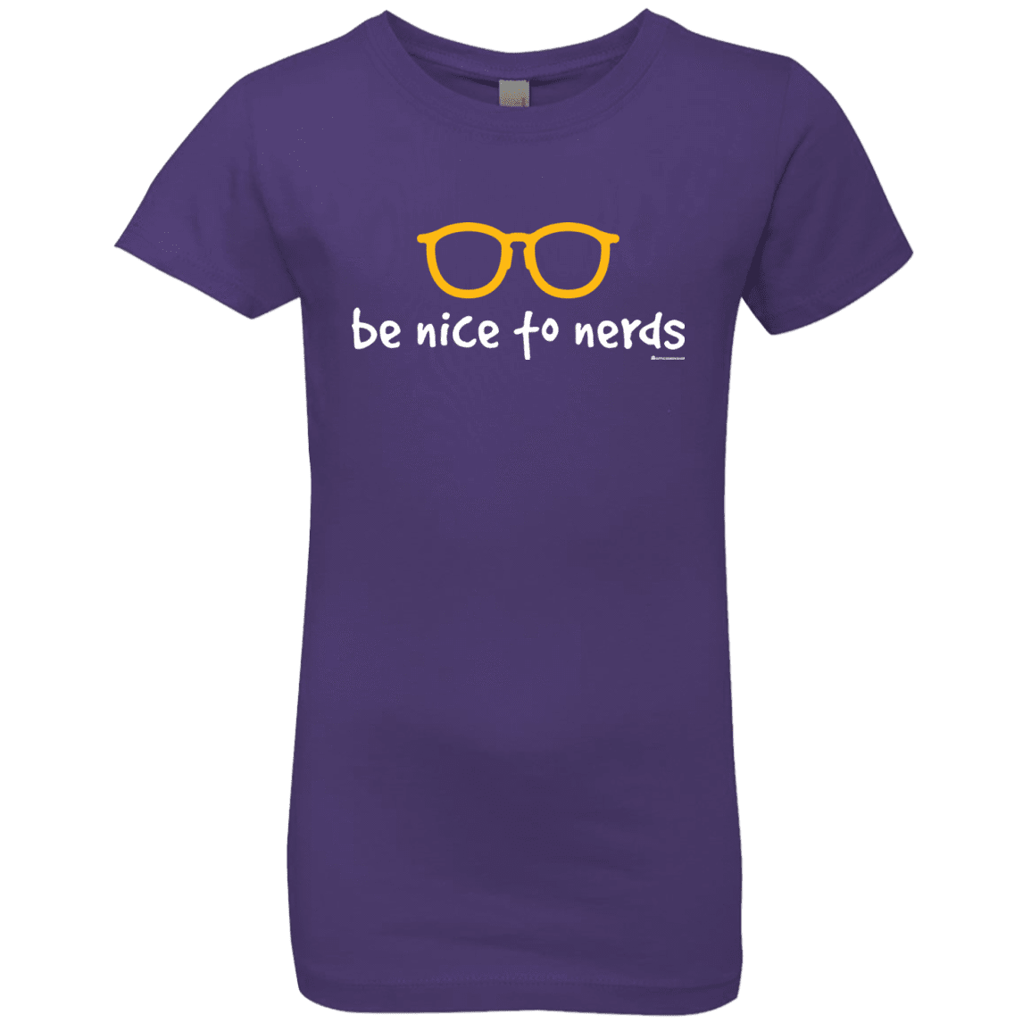 T-Shirts Purple Rush / YXS Be Nice To Nerds Girls Premium T-Shirt