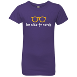 T-Shirts Purple Rush / YXS Be Nice To Nerds Girls Premium T-Shirt