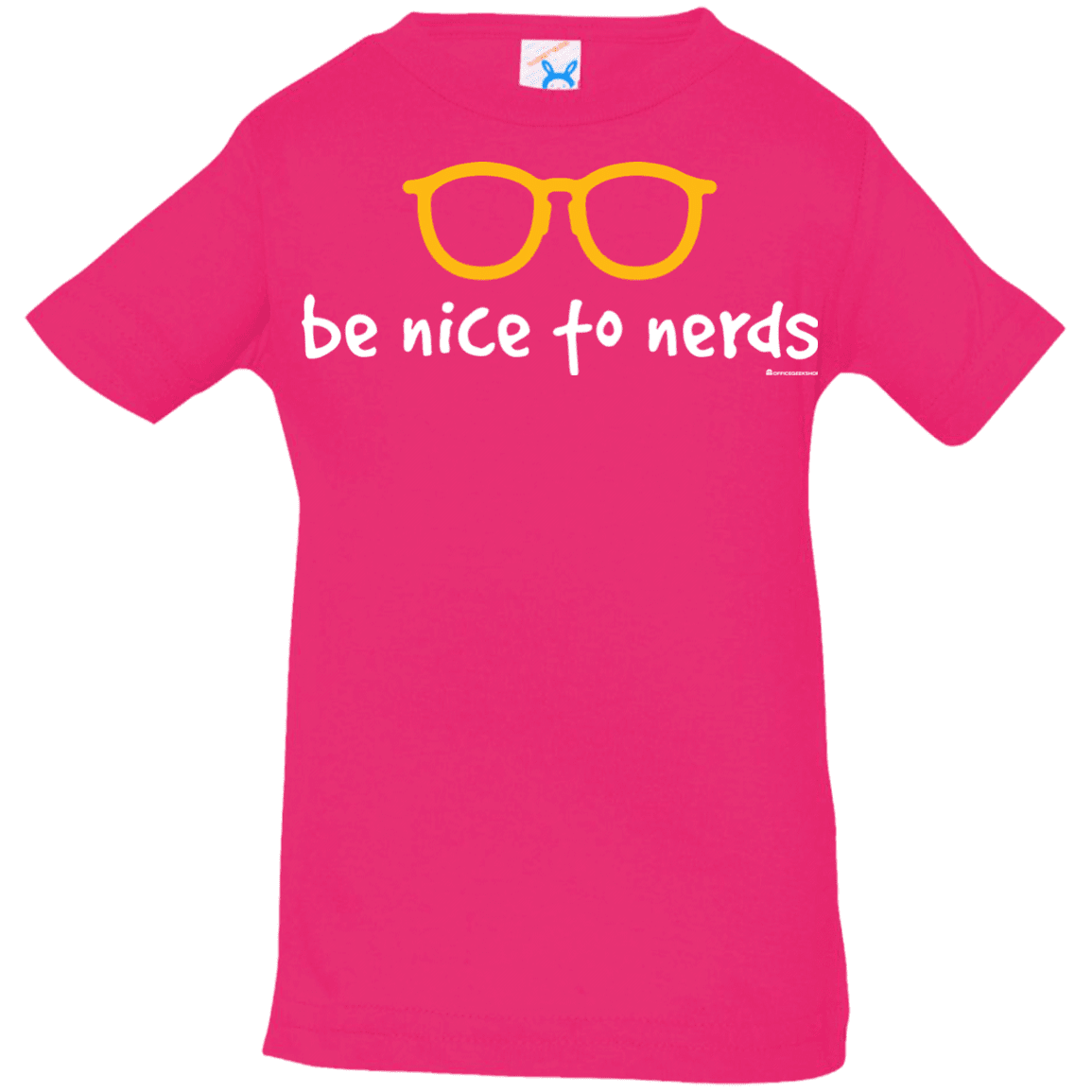 T-Shirts Hot Pink / 6 Months Be Nice To Nerds Infant Premium T-Shirt