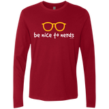 Be Nice To Nerds Men's Premium Long Sleeve