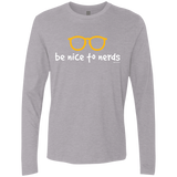 Be Nice To Nerds Men's Premium Long Sleeve