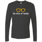 Be Nice To Nerds Men's Premium Long Sleeve