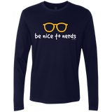 Be Nice To Nerds Men's Premium Long Sleeve