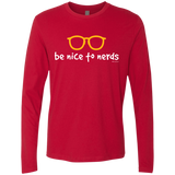Be Nice To Nerds Men's Premium Long Sleeve