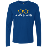 Be Nice To Nerds Men's Premium Long Sleeve