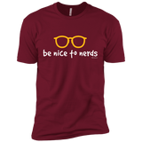 T-Shirts Cardinal / X-Small Be Nice To Nerds Men's Premium T-Shirt