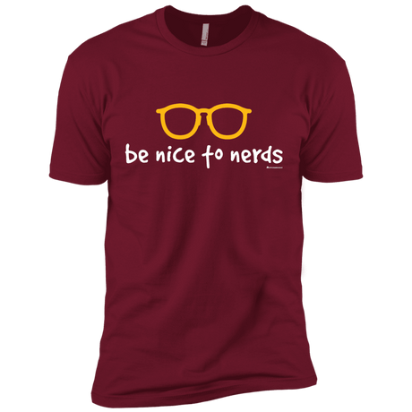 T-Shirts Cardinal / X-Small Be Nice To Nerds Men's Premium T-Shirt