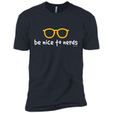 T-Shirts Indigo / X-Small Be Nice To Nerds Men's Premium T-Shirt