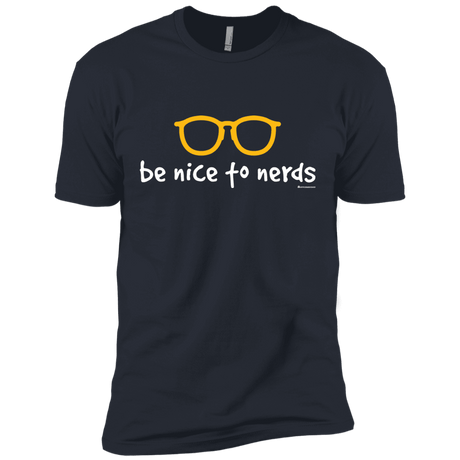 T-Shirts Indigo / X-Small Be Nice To Nerds Men's Premium T-Shirt