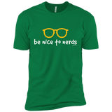 T-Shirts Kelly Green / X-Small Be Nice To Nerds Men's Premium T-Shirt