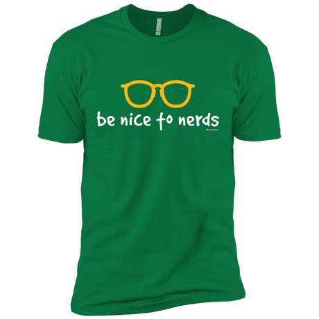 T-Shirts Kelly Green / X-Small Be Nice To Nerds Men's Premium T-Shirt