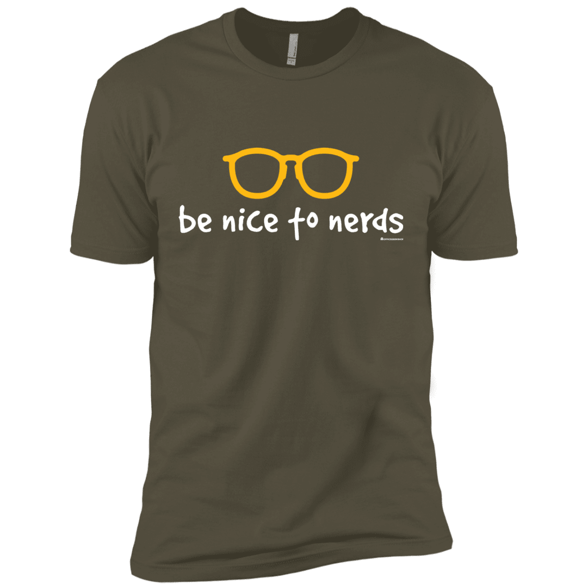 T-Shirts Military Green / X-Small Be Nice To Nerds Men's Premium T-Shirt