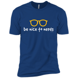 T-Shirts Royal / X-Small Be Nice To Nerds Men's Premium T-Shirt