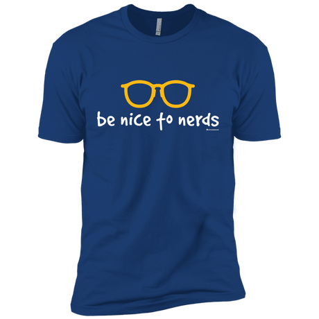 T-Shirts Royal / X-Small Be Nice To Nerds Men's Premium T-Shirt