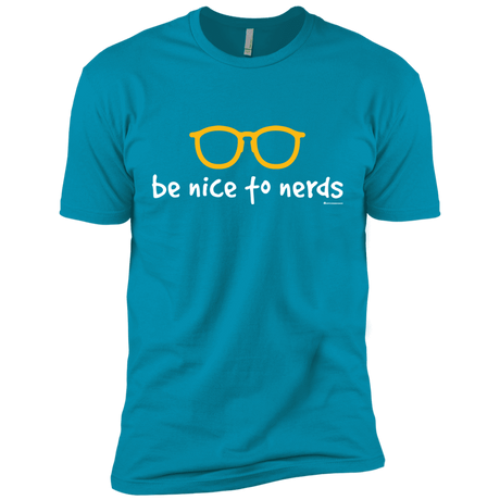 T-Shirts Turquoise / X-Small Be Nice To Nerds Men's Premium T-Shirt