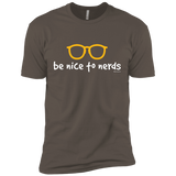 T-Shirts Warm Grey / X-Small Be Nice To Nerds Men's Premium T-Shirt