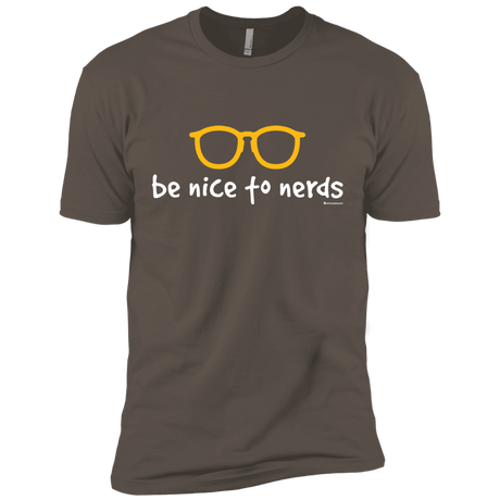 T-Shirts Warm Grey / X-Small Be Nice To Nerds Men's Premium T-Shirt