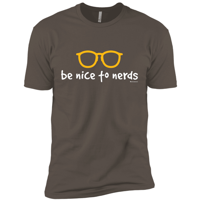 T-Shirts Warm Grey / X-Small Be Nice To Nerds Men's Premium T-Shirt