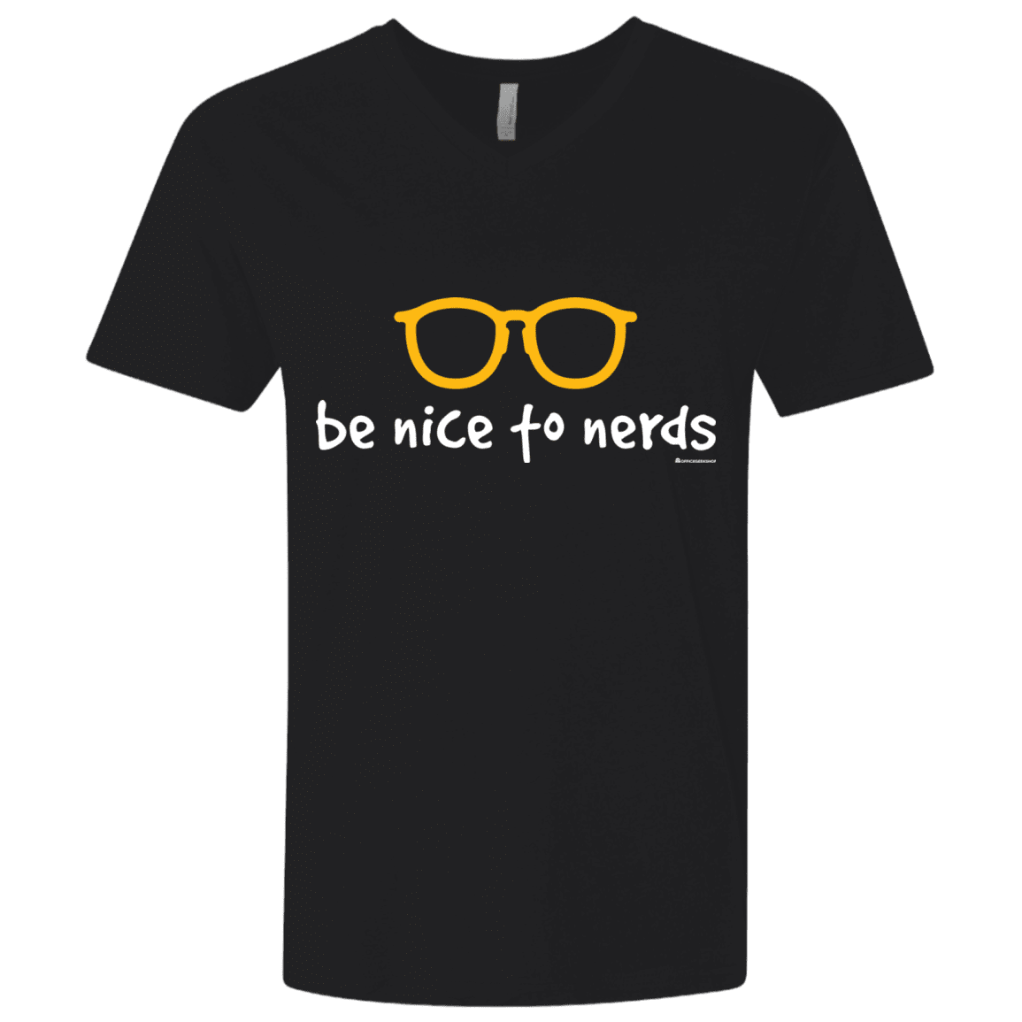 T-Shirts Black / X-Small Be Nice To Nerds Men's Premium V-Neck