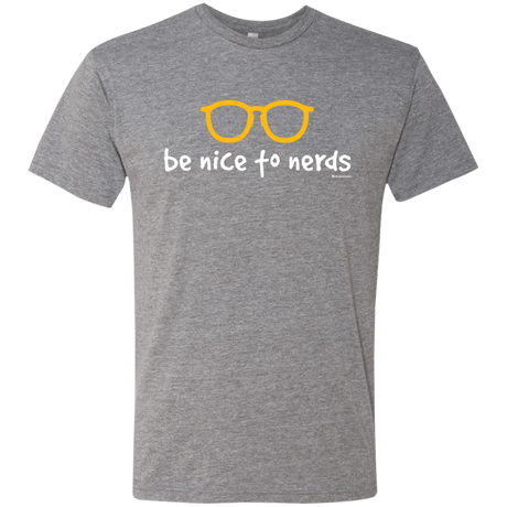 T-Shirts Premium Heather / Small Be Nice To Nerds Men's Triblend T-Shirt