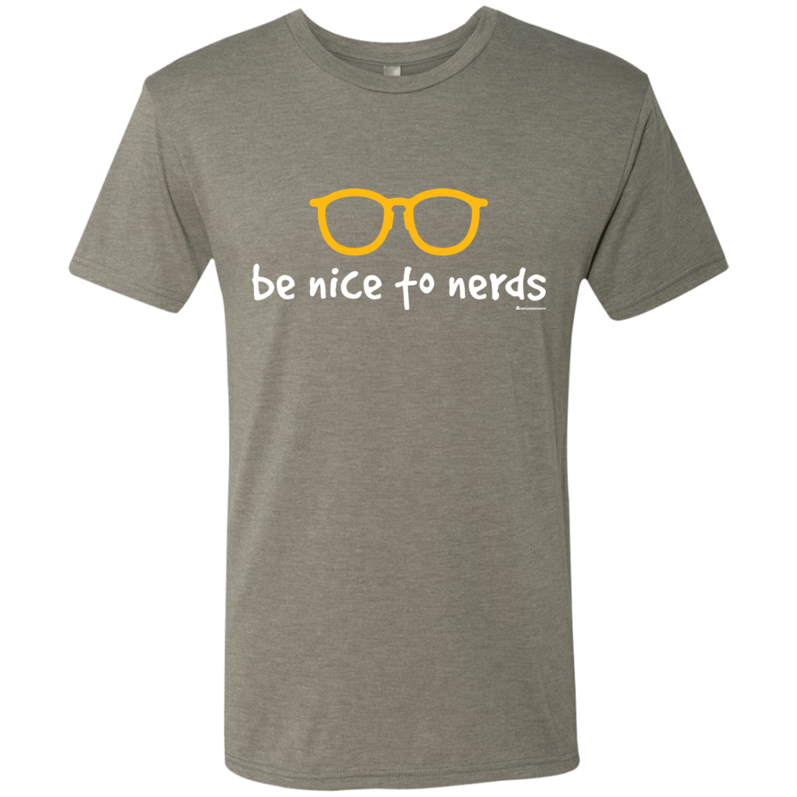 T-Shirts Venetian Grey / Small Be Nice To Nerds Men's Triblend T-Shirt