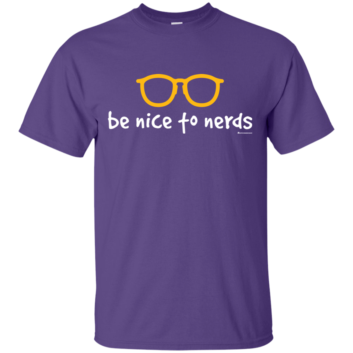 T-Shirts Purple / Small Be Nice To Nerds T-Shirt