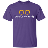 T-Shirts Purple / Small Be Nice To Nerds T-Shirt