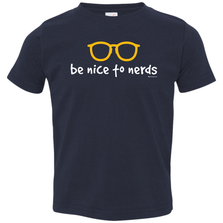 T-Shirts Navy / 2T Be Nice To Nerds Toddler Premium T-Shirt