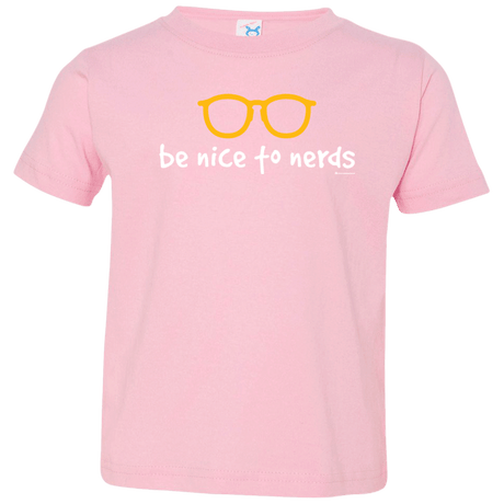 T-Shirts Pink / 2T Be Nice To Nerds Toddler Premium T-Shirt