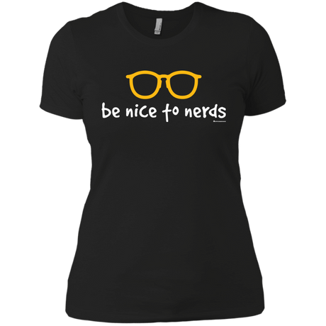 T-Shirts Black / X-Small Be Nice To Nerds Women's Premium T-Shirt