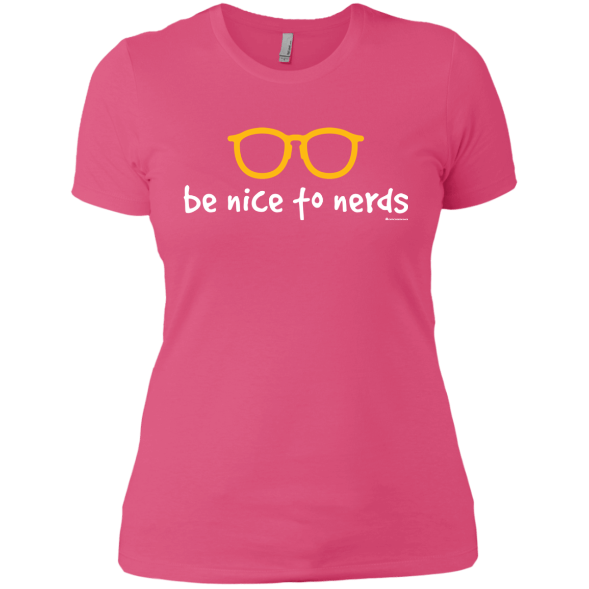 T-Shirts Hot Pink / X-Small Be Nice To Nerds Women's Premium T-Shirt