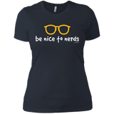 T-Shirts Indigo / X-Small Be Nice To Nerds Women's Premium T-Shirt