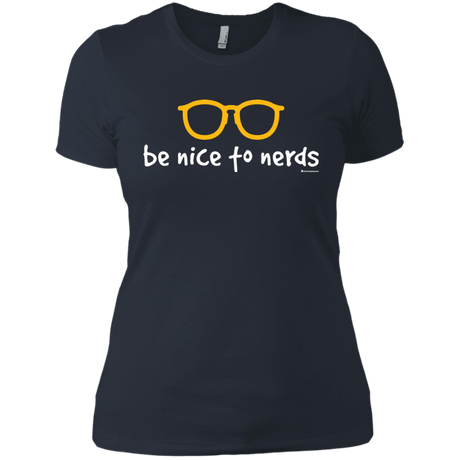 T-Shirts Indigo / X-Small Be Nice To Nerds Women's Premium T-Shirt