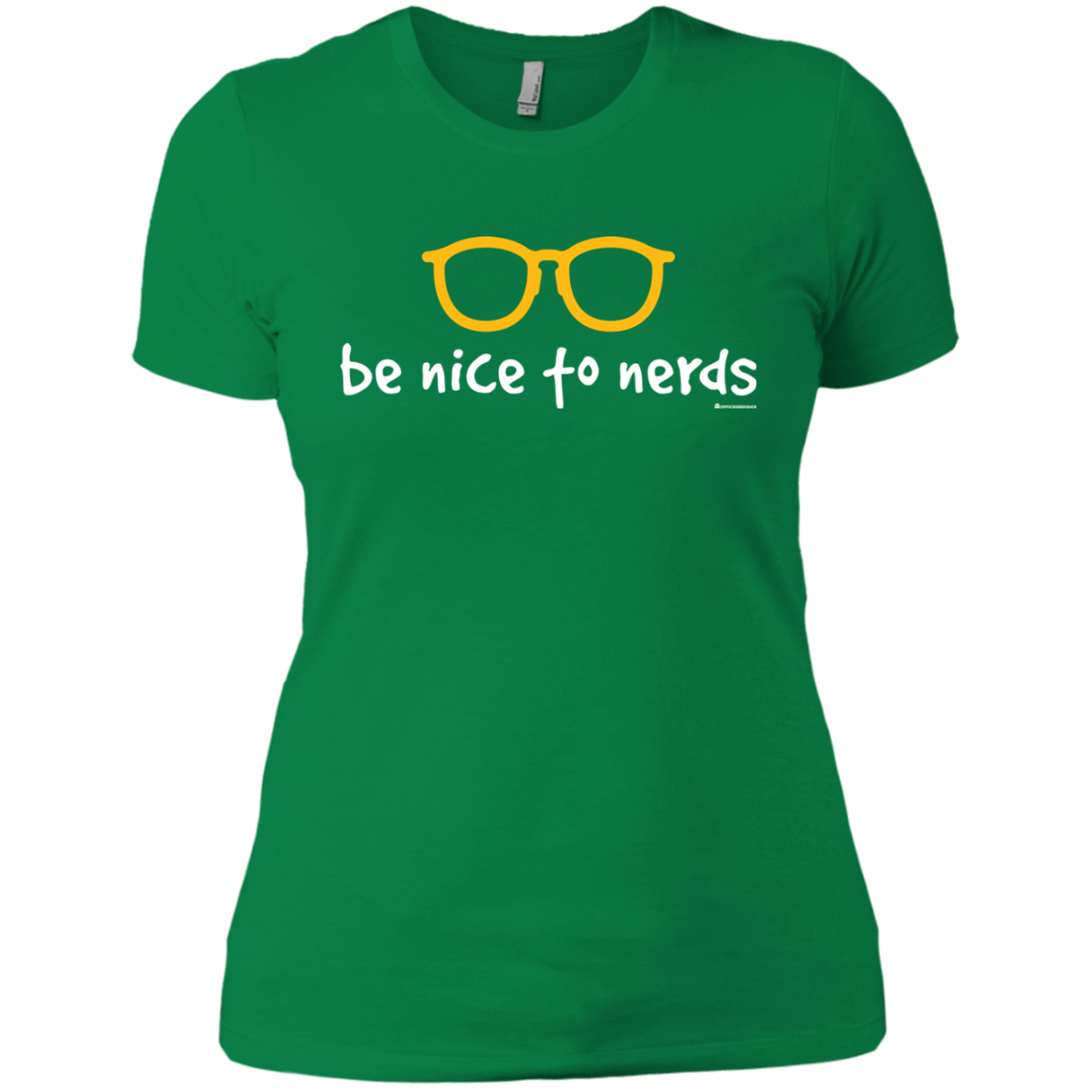 T-Shirts Kelly Green / X-Small Be Nice To Nerds Women's Premium T-Shirt