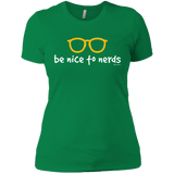 T-Shirts Kelly Green / X-Small Be Nice To Nerds Women's Premium T-Shirt