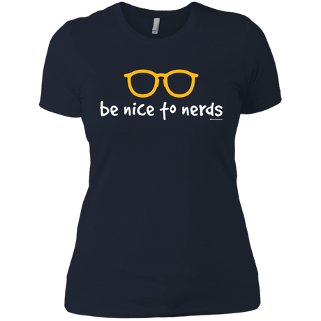 T-Shirts Midnight Navy / X-Small Be Nice To Nerds Women's Premium T-Shirt