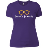 T-Shirts Purple Rush/ / X-Small Be Nice To Nerds Women's Premium T-Shirt