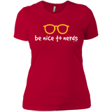 T-Shirts Red / X-Small Be Nice To Nerds Women's Premium T-Shirt
