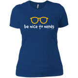 T-Shirts Royal / X-Small Be Nice To Nerds Women's Premium T-Shirt