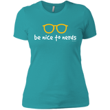 T-Shirts Tahiti Blue / X-Small Be Nice To Nerds Women's Premium T-Shirt